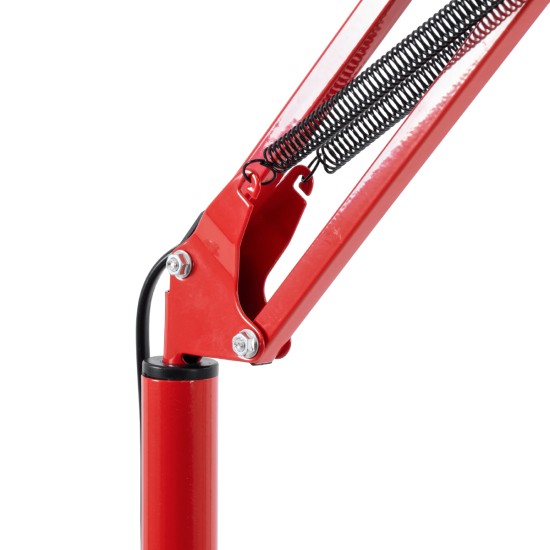 AUDREY 01470 Vintage Επιδαπέδιο Φωτιστικό με Ντουί 1 x E27 AC 220-240V IP20 - Κόκκινο - Μ15 x Π15 x Υ190cm