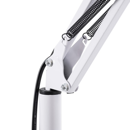 AUDREY 01471 Vintage Επιδαπέδιο Φωτιστικό με Ντουί 1 x E27 AC 220-240V IP20 - Λευκό - Μ15 x Π15 x Υ190cm