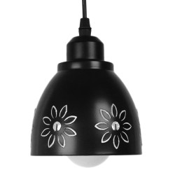 COOLIE 01479 Μοντέρνο Κρεμαστό Φωτιστικό Οροφής με Ντουί 1 x E27 AC 220-240V IP20 - Μαύρο & Χρυσό - Μ12.5 x Π12.5 x Υ11.5cm