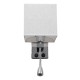 ELEGANT 01495 Μοντέρνο Επιτοίχιο Φωτιστικό Απλίκα με LED Βραχίονα Δίφωτο 1 x E27 IP20 Λευκό Ύφασμα με Ασημί Μέταλλο - Μ17 x Π21 x Υ43cm ELEGANT 01495 Μοντέρνο Επιτοίχιο Φωτιστικό Απλίκα με LED Βραχίονα Δίφωτο 1 x E27 IP20 Λευκό Ύφασμα με Ασημί Μέταλλο - Μ17 x Π21 x Υ43cm