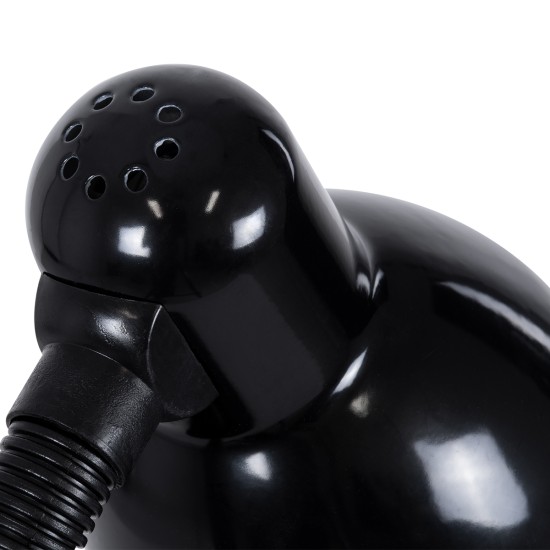 STUDENT 01530 Μοντέρνο Επιτραπέζιο Φωτιστικό Πορτατίφ με Ντουί 1 x E27 AC 220-240V IP20 - Μαύρο - Μ12 x Π12 x Υ32cm