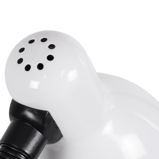 STUDENT 01531 Μοντέρνο Επιτραπέζιο Φωτιστικό Πορτατίφ με Ντουί 1 x E27 AC 220-240V IP20 - Λευκό & Μαύρο - Μ12 x Π12 x Υ32cm