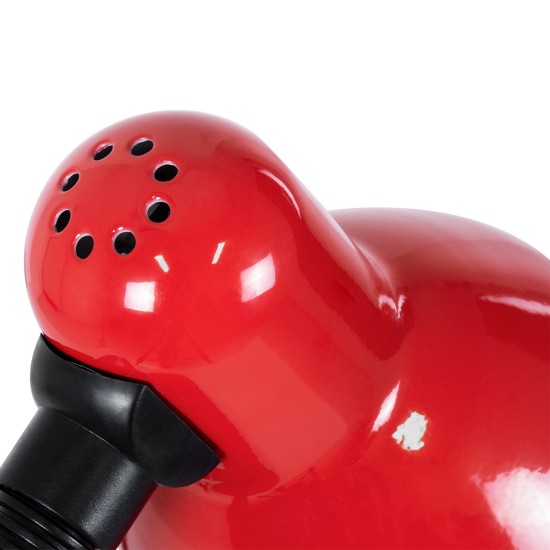 STUDENT 01535 Μοντέρνο Επιτραπέζιο Φωτιστικό Πορτατίφ με Ντουί 1 x E27 AC 220-240V IP20 - Κόκκινο - Μ12 x Π12 x Υ32cm