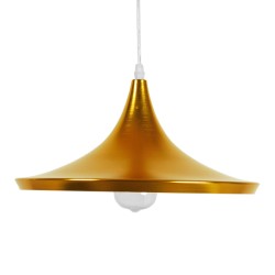 SHANGHAI 01545 Μοντέρνο Κρεμαστό Φωτιστικό Οροφής με Ντουί 1 x E27 AC 220-240V IP20 - Χρυσό - Μ37 x Π37 x Υ20cm