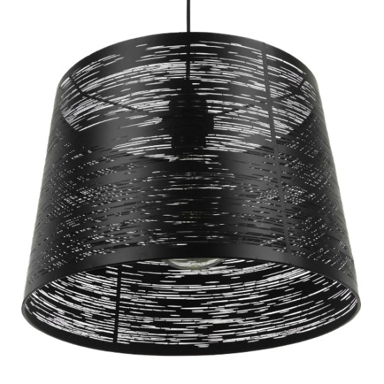 ACCADEMIA 01556 Μοντέρνο Κρεμαστό Φωτιστικό Οροφής με Ντουί 1 x E27 AC 220-240V IP20 - Μαύρο - Μ35 x Π35 x Υ25cm