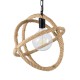 BALANCE 01596 Vintage Κρεμαστό Φωτιστικό Πλέγμα Μονόφωτο 1 x E27 IP20 Μαύρο Μέταλλο με Μπεζ Σχοινί - Μ35 x Π35 x Υ36cm BALANCE 01596 Vintage Κρεμαστό Φωτιστικό Πλέγμα Μονόφωτο 1 x E27 IP20 Μαύρο Μέταλλο με Μπεζ Σχοινί - Μ35 x Π35 x Υ36cm