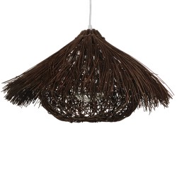 CHEOPE 01600 Boho Κρεμαστό Φωτιστικό Οροφής με Ντουί 1 x E27 AC 220-240V IP20 - Καφέ - Μ50 x Π50 x Y30cm