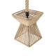 ROUGE 01611 Boho Κρεμαστό Φωτιστικό Πλέγμα Μονόφωτο 1 x E27 IP20 Μπεζ Σχοινί - Μ21 x Π21 x Y27cm ROUGE 01611 Boho Κρεμαστό Φωτιστικό Πλέγμα Μονόφωτο 1 x E27 IP20 Μπεζ Σχοινί - Μ21 x Π21 x Y27cm