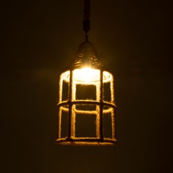 YUBA 01612 Boho Κρεμαστό Φωτιστικό Οροφής με Ντουί 1 x E27 AC 220-240V IP20 - Μπεζ - Μ22 x Π22 x Y40cm