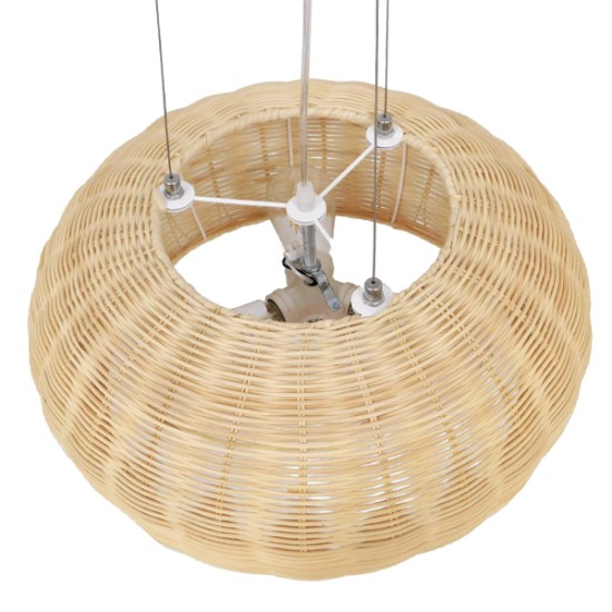 DE LA MER 01624 Boho Κρεμαστό Φωτιστικό Καμπάνα Τρίφωτο 3 x E27 IP20 Μπεζ Ξύλο - Μ45 x Π45 x Υ24cm DE LA MER 01624 Boho Κρεμαστό Φωτιστικό Καμπάνα Τρίφωτο 3 x E27 IP20 Μπεζ Ξύλο - Μ45 x Π45 x Υ24cm