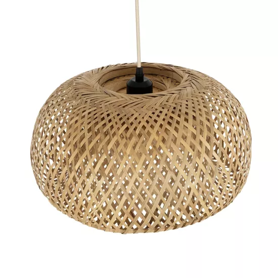 SAN TROPEZ 01626 Boho Κρεμαστό Φωτιστικό Οροφής με Ντουί 1 x E27 AC 220-240V IP20 - Μπεζ - Μ38 x Π38 x Υ22cm