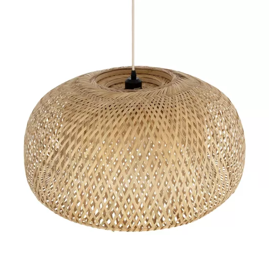 SAN TROPEZ 01627 Boho Κρεμαστό Φωτιστικό Οροφής με Ντουί 1 x E27 AC 220-240V IP20 - Μπεζ - Μ60 x Π60 x Υ29cm