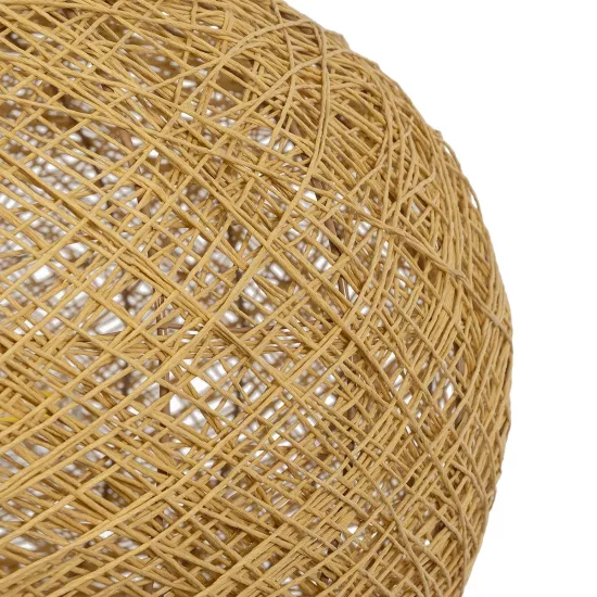 FIJI INCASS 01628 Vintage Κρεμαστό Φωτιστικό Οροφής με Ντουί 5 x E27 AC 220-240V IP20 - Μπεζ - Μ60 x Π60 x Υ29cm