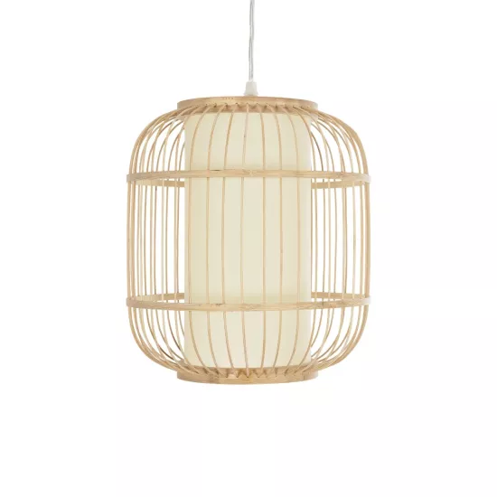 HIBISCUS 01633 Boho Κρεμαστό Φωτιστικό Οροφής με Ντουί 1 x E27 AC 220-240V IP20 - Μπεζ - Μ26 x Π26 x Y32cm