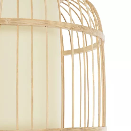 HIBISCUS 01633 Boho Κρεμαστό Φωτιστικό Οροφής με Ντουί 1 x E27 AC 220-240V IP20 - Μπεζ - Μ26 x Π26 x Y32cm