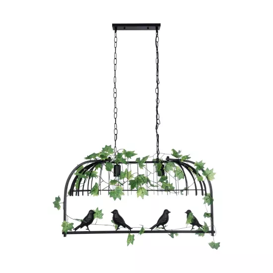 NEST 01643 Vintage Κρεμαστό Φωτιστικό Φιγούρα Δίφωτο 2 x E27 IP20 Μαύρο Μέταλλο με Πράσινο Πλαστικό - Μ73.6 x Π37.5 x Y38cm NEST 01643 Vintage Κρεμαστό Φωτιστικό Οροφής με Ντουί 2 x E27 AC 220-240V IP20 - Μαύρο & Πράσινο - Μ73.6 x Π37.5 x Y38cm