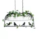 NEST 01643 Vintage Κρεμαστό Φωτιστικό Φιγούρα Δίφωτο 2 x E27 IP20 Μαύρο Μέταλλο με Πράσινο Πλαστικό - Μ73.6 x Π37.5 x Y38cm NEST 01643 Vintage Κρεμαστό Φωτιστικό Οροφής με Ντουί 2 x E27 AC 220-240V IP20 - Μαύρο & Πράσινο - Μ73.6 x Π37.5 x Y38cm
