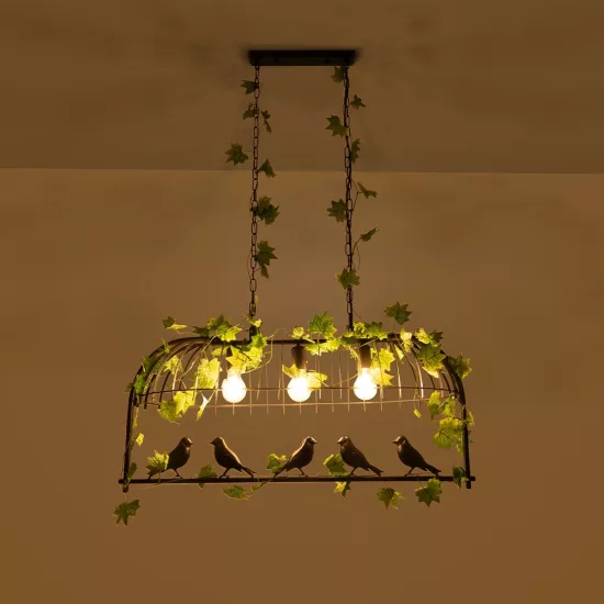 NEST 01646 Vintage Κρεμαστό Φωτιστικό Φιγούρα Τρίφωτο 3 x E27 IP20 Μαύρο Μέταλλο με Πράσινο Πλαστικό - Μ85.5 x Π37.5 x Y38cm NEST 01646 Vintage Κρεμαστό Φωτιστικό Οροφής με Ντουί 3 x E27 AC 220-240V IP20 - Μαύρο & Πράσινο - Μ85.5 x Π37.5 x Y38cm