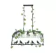 NEST 01646 Vintage Κρεμαστό Φωτιστικό Φιγούρα Τρίφωτο 3 x E27 IP20 Μαύρο Μέταλλο με Πράσινο Πλαστικό - Μ85.5 x Π37.5 x Y38cm NEST 01646 Vintage Κρεμαστό Φωτιστικό Οροφής με Ντουί 3 x E27 AC 220-240V IP20 - Μαύρο & Πράσινο - Μ85.5 x Π37.5 x Y38cm