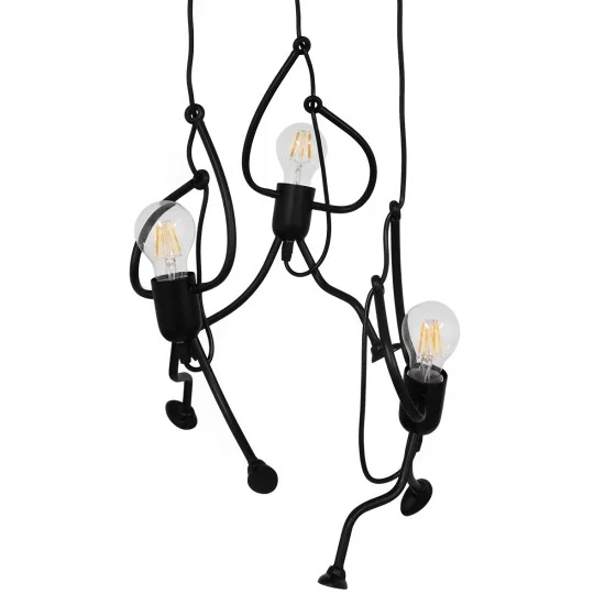 FIGURE 10001655 Παιδικό Κρεμαστό Φωτιστικό Φιγούρα Τρίφωτο 3 x E27 IP20 Μαύρο Μέταλλο - Μ45 x Π45 x Υ40cm FIGURE 10001655 Παιδικό Κρεμαστό Φωτιστικό Φιγούρα Τρίφωτο 3 x E27 IP20 Μαύρο Μέταλλο - Μ45 x Π45 x Υ40cm