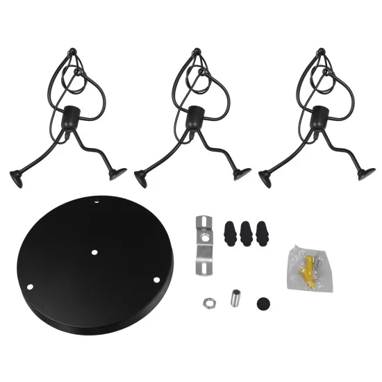 FIGURE 10001655 Παιδικό Κρεμαστό Φωτιστικό Φιγούρα Τρίφωτο 3 x E27 IP20 Μαύρο Μέταλλο - Μ45 x Π45 x Υ40cm FIGURE 10001655 Παιδικό Κρεμαστό Φωτιστικό Φιγούρα Τρίφωτο 3 x E27 IP20 Μαύρο Μέταλλο - Μ45 x Π45 x Υ40cm