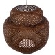 MALDIVES 01658 Boho Κρεμαστό Φωτιστικό Πλέγμα Μονόφωτο 1 x E27 IP20 Καφέ Ξύλο - Μ56 x Π56 x Υ54cm MALDIVES 01658 Boho Κρεμαστό Φωτιστικό Πλέγμα Μονόφωτο 1 x E27 IP20 Καφέ Ξύλο - Μ56 x Π56 x Υ54cm