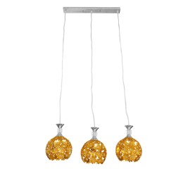 BOUQUET 01671 Μοντέρνο Κρεμαστό Φωτιστικό Οροφής με Ντουί 3 x E27 AC 220-240V IP20 - Πολύχρωμο - Μ64 x Π18 x Υ24cm