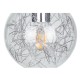 LAMP 01676 Μοντέρνο Κρεμαστό Φωτιστικό Φιγούρα Μονόφωτο 1 x E27 IP20 Ασημί Μέταλλο με Διάφανο Γυαλί - Μ15 x Π15 x Υ27cm LAMP 01676 Μοντέρνο Κρεμαστό Φωτιστικό Φιγούρα Μονόφωτο 1 x E27 IP20 Ασημί Μέταλλο με Διάφανο Γυαλί - Μ15 x Π15 x Υ27cm