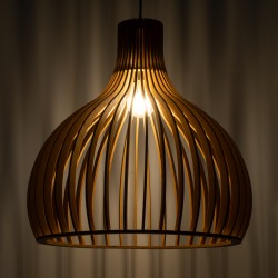 SCANDINAVIA 01701 Boho Κρεμαστό Φωτιστικό Οροφής με Ντουί 1 x E27 AC 220-240V IP20 - Μπεζ - Μ45 x Π45 x Υ45cm