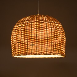 BERMUDA 01708 Boho Κρεμαστό Φωτιστικό Οροφής με Ντουί 1 x E27 AC 220-240V IP20 - Μπεζ - Μ31 x Π31 x Y22cm