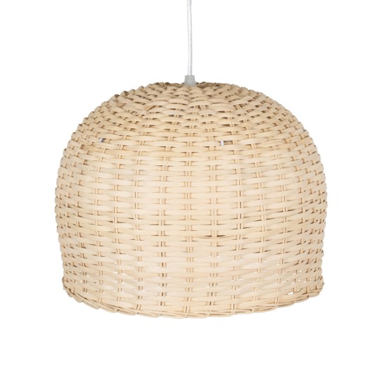 BERMUDA 01708 Boho Κρεμαστό Φωτιστικό Καμπάνα Μονόφωτο 1 x E27 IP20 Μπεζ Ξύλο - Μ31 x Π31 x Y22cm BERMUDA 01708 Boho Κρεμαστό Φωτιστικό Καμπάνα Μονόφωτο 1 x E27 IP20 Μπεζ Ξύλο - Μ31 x Π31 x Y22cm