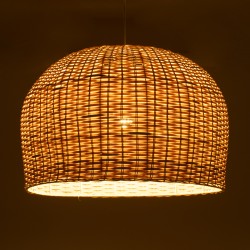 BERMUDA 01709 Boho Κρεμαστό Φωτιστικό Οροφής με Ντουί 1 x E27 AC 220-240V IP20 - Μπεζ - Μ50 x Π50 x Y34cm