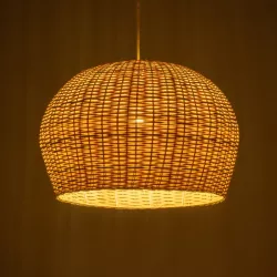 BERMUDA 01709 Boho Κρεμαστό Φωτιστικό Οροφής με Ντουί 1 x E27 AC 220-240V IP20 - Μπεζ - Μ50 x Π50 x Y34cm