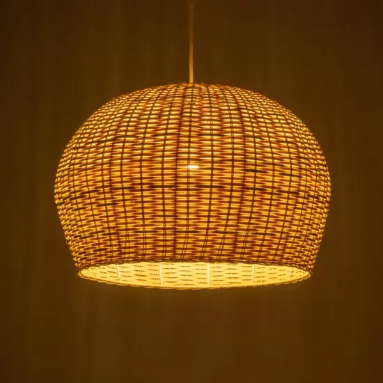 BERMUDA 01709 Boho Κρεμαστό Φωτιστικό Οροφής με Ντουί 1 x E27 AC 220-240V IP20 - Μπεζ - Μ50 x Π50 x Y34cm