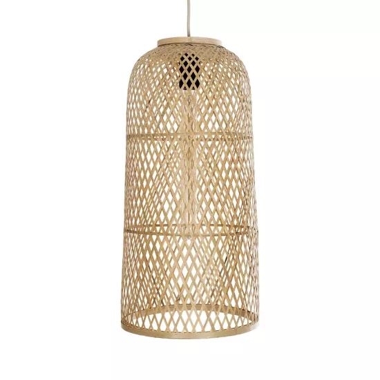 CALERO 01710 Boho Κρεμαστό Φωτιστικό Οροφής με Ντουί 1 x E27 AC 220-240V IP20 - Μπεζ - Μ25 x Π25 x Υ50cm