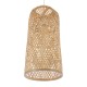 CALERO 01710 Boho Κρεμαστό Πλέγμα Μονόφωτο 1 x E27 IP20 Μπεζ Ξύλο - Μ25 x Π25 x Υ50cm CALERO 01710 Boho Κρεμαστό Πλέγμα Μονόφωτο 1 x E27 IP20 Μπεζ Ξύλο - Μ25 x Π25 x Υ50cm