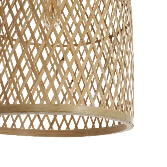 CALERO 01710 Boho Κρεμαστό Φωτιστικό Οροφής με Ντουί 1 x E27 AC 220-240V IP20 - Μπεζ - Μ25 x Π25 x Υ50cm