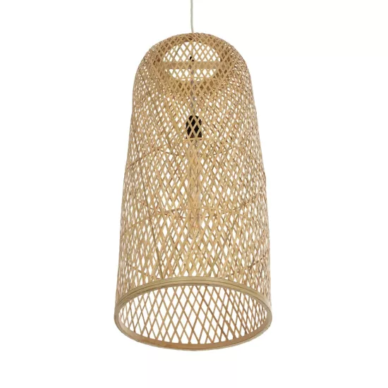 CALERO 01711 Boho Κρεμαστό Φωτιστικό Οροφής με Ντουί 1 x E27 AC 220-240V IP20 - Μπεζ - Μ30 x Π30 x Υ70cm