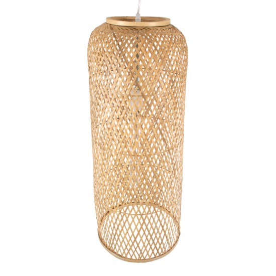 CALERO 01711 Boho Κρεμαστό Φωτιστικό Πλέγμα Μονόφωτο 1 x E27 IP20 Μπεζ Ξύλο - Μ30 x Π30 x Υ70cm CALERO 01711 Boho Κρεμαστό Φωτιστικό Πλέγμα Μονόφωτο 1 x E27 IP20 Μπεζ Ξύλο - Μ30 x Π30 x Υ70cm