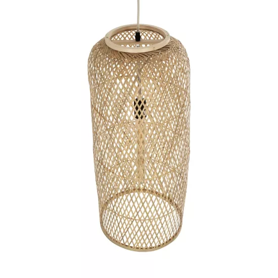 CALERO 01711 Boho Κρεμαστό Φωτιστικό Οροφής με Ντουί 1 x E27 AC 220-240V IP20 - Μπεζ - Μ30 x Π30 x Υ70cm