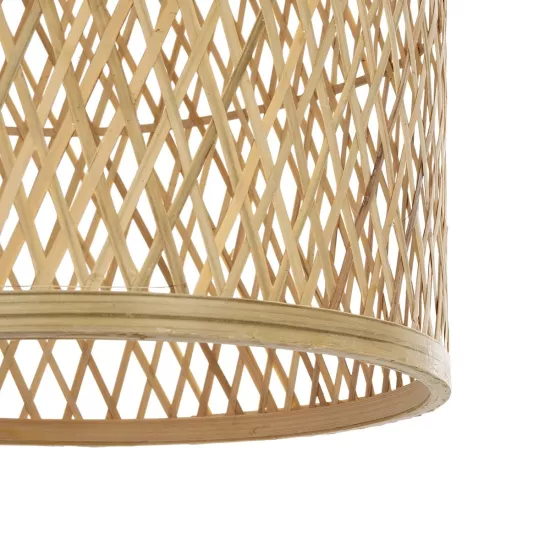 CALERO 01711 Boho Κρεμαστό Φωτιστικό Οροφής με Ντουί 1 x E27 AC 220-240V IP20 - Μπεζ - Μ30 x Π30 x Υ70cm