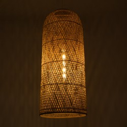 CALERO 01712 Boho Κρεμαστό Φωτιστικό Οροφής με Ντουί 1 x E27 AC 220-240V IP20 - Μπεζ - Μ40 x Π40 x Υ90cm