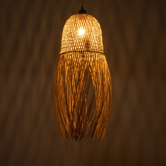 MANILA 01713 Boho Κρεμαστό Φωτιστικό Πλέγμα Μονόφωτο 1 x E27 IP20 Μπεζ Ξύλο - Μ25 x Π25 x Υ60cm MANILA 01713 Boho Κρεμαστό Φωτιστικό Πλέγμα Μονόφωτο 1 x E27 IP20 Μπεζ Ξύλο - Μ25 x Π25 x Υ60cm