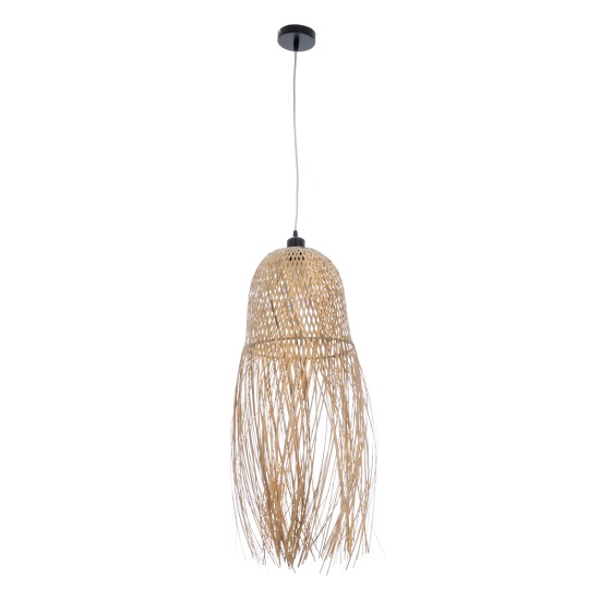 MANILA 01713 Boho Κρεμαστό Φωτιστικό Πλέγμα Μονόφωτο 1 x E27 IP20 Μπεζ Ξύλο - Μ25 x Π25 x Υ60cm MANILA 01713 Boho Κρεμαστό Φωτιστικό Πλέγμα Μονόφωτο 1 x E27 IP20 Μπεζ Ξύλο - Μ25 x Π25 x Υ60cm