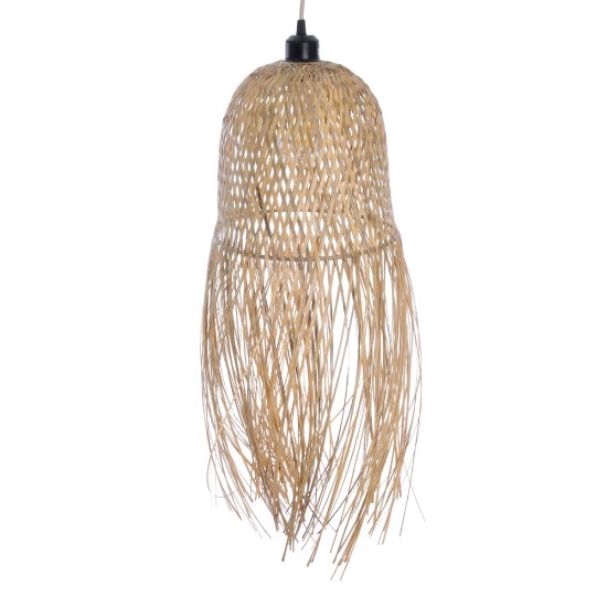 MANILA 01713 Boho Κρεμαστό Φωτιστικό Πλέγμα Μονόφωτο 1 x E27 IP20 Μπεζ Ξύλο - Μ25 x Π25 x Υ60cm MANILA 01713 Boho Κρεμαστό Φωτιστικό Πλέγμα Μονόφωτο 1 x E27 IP20 Μπεζ Ξύλο - Μ25 x Π25 x Υ60cm