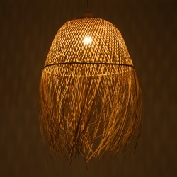 MANILA 01714 Boho Κρεμαστό Φωτιστικό Οροφής με Ντουί 1 x E27 AC 220-240V IP20 - Μπεζ - Μ45 x Π45 x Υ60cm