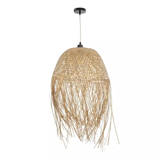 MANILA 01714 Boho Κρεμαστό Φωτιστικό Οροφής με Ντουί 1 x E27 AC 220-240V IP20 - Μπεζ - Μ45 x Π45 x Υ60cm