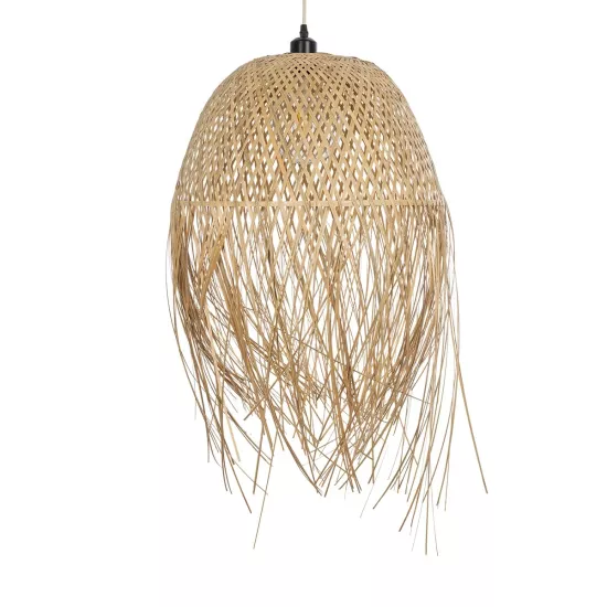 MANILA 01714 Boho Κρεμαστό Φωτιστικό Οροφής με Ντουί 1 x E27 AC 220-240V IP20 - Μπεζ - Μ45 x Π45 x Υ60cm