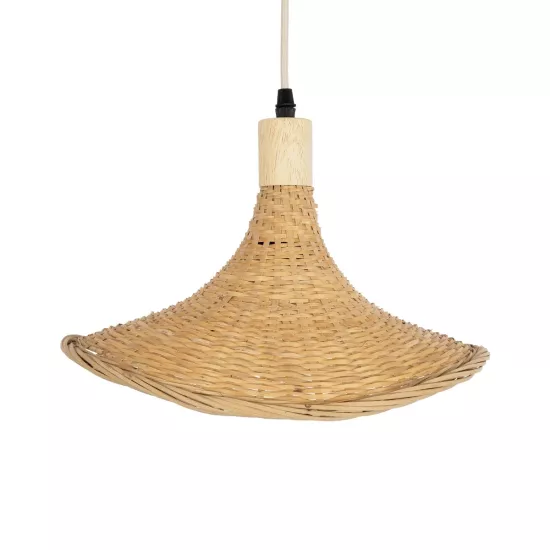 CUBA 01715 Boho Κρεμαστό Φωτιστικό Οροφής με Ντουί 1 x E27 AC 220-240V IP20 - Μπεζ - Μ33 x Π33 x Υ25cm