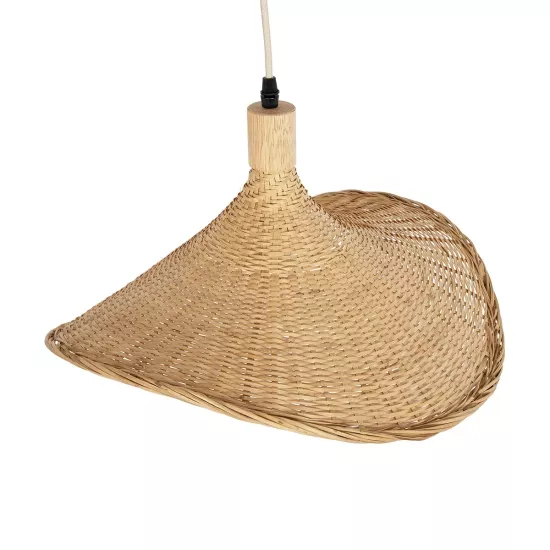 CUBA 01717 Boho Κρεμαστό Φωτιστικό Οροφής με Ντουί 1 x E27 AC 220-240V IP20 - Μπεζ - Μ43 x Π43 x Υ30cm